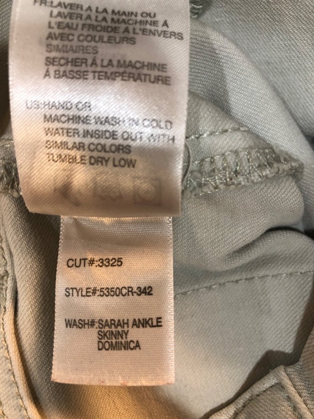 Articles Of Society Sarah Ankle Skinny Stretchy Denim Jeans Clay Color Size 25 - Picture 9 of 10
